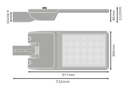 LED pouličné osvetlenie 164W IP66 4000K 50° – pouličné LED svietidlo LEDVANCE