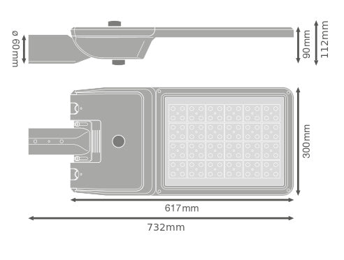 LED pouličné osvetlenie 115W IP66 3000K 55° – pouličné LED svietidlo LEDVANCE