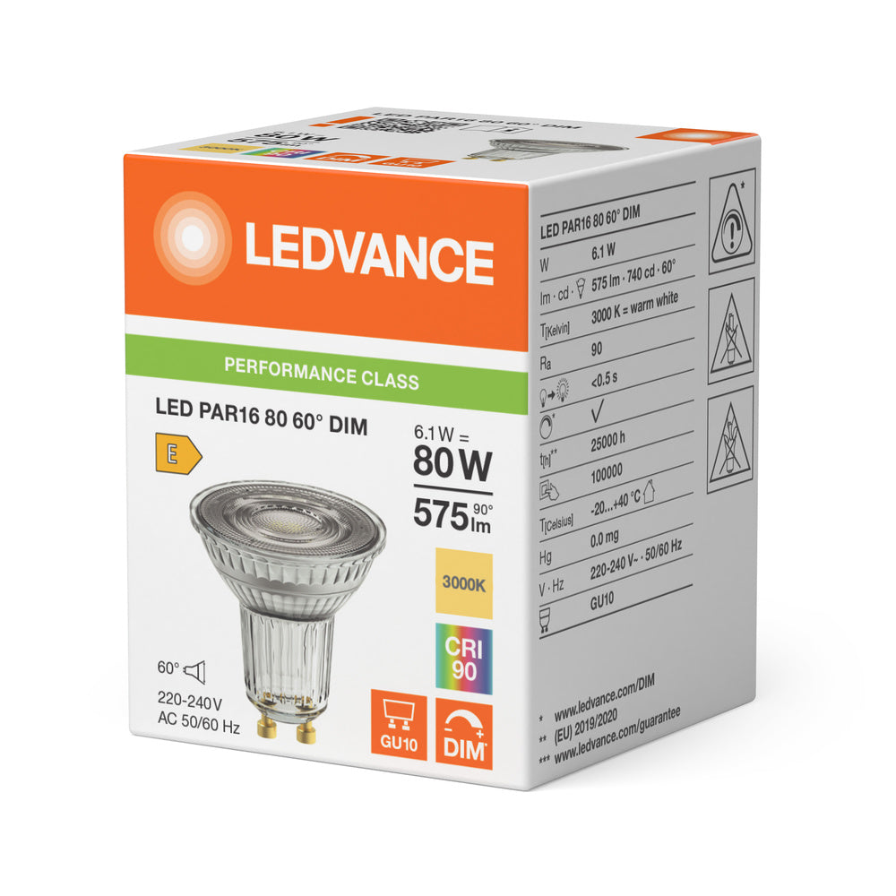 LED downlight 6.1W IP20 3000K 60° – zápustné LED svietidlo LEDVANCE