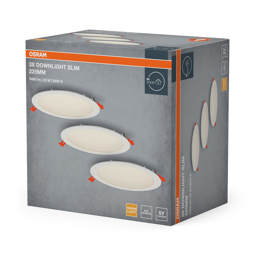 LED downlight 22W IP20 3000K 120° – zápustné LED svietidlo OSRAM