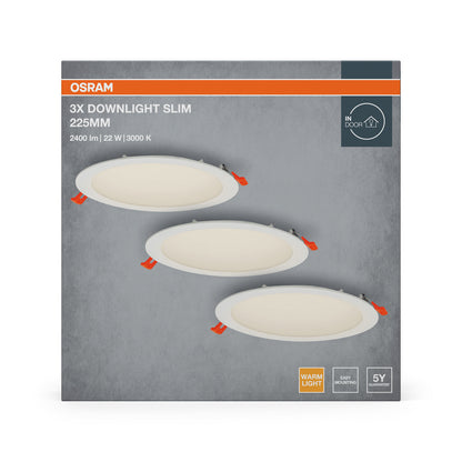 LED downlight 22W IP20 3000K 120° – zápustné LED svietidlo OSRAM