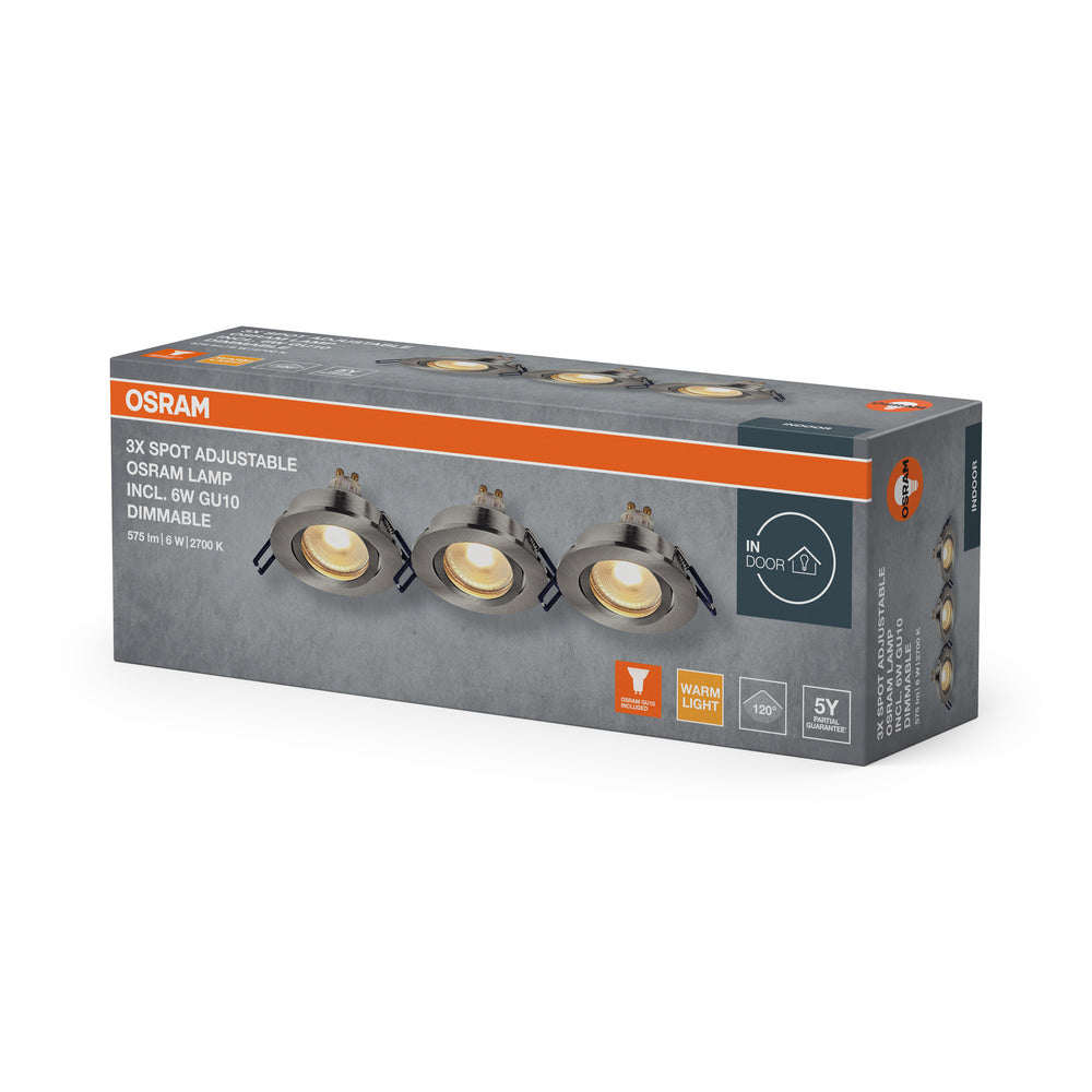 LED downlight 6W IP20 2700K 120° – zápustné LED svietidlo OSRAM