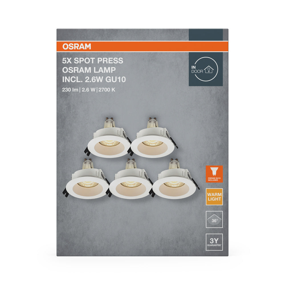 LED downlight 2.60W IP20 2700K 36° – zápustné LED svietidlo OSRAM