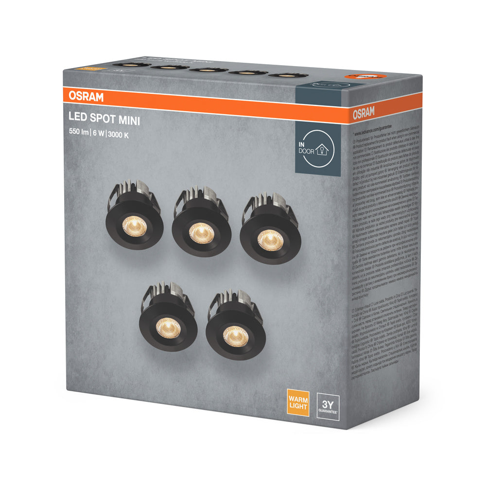 LED stropné svietidlo 6W IP44 3000K 20° – stropné LED svietidlo OSRAM