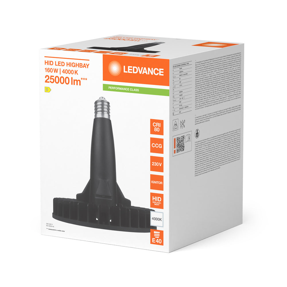 LED High Bay 160W IP40 4000K 100° – priemyselné LED svietidlo LEDVANCE