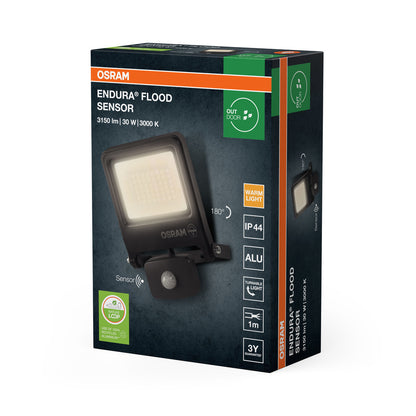 LED reflektor 30W IP44 3000K 110° – vonkajšie LED svietidlo OSRAM