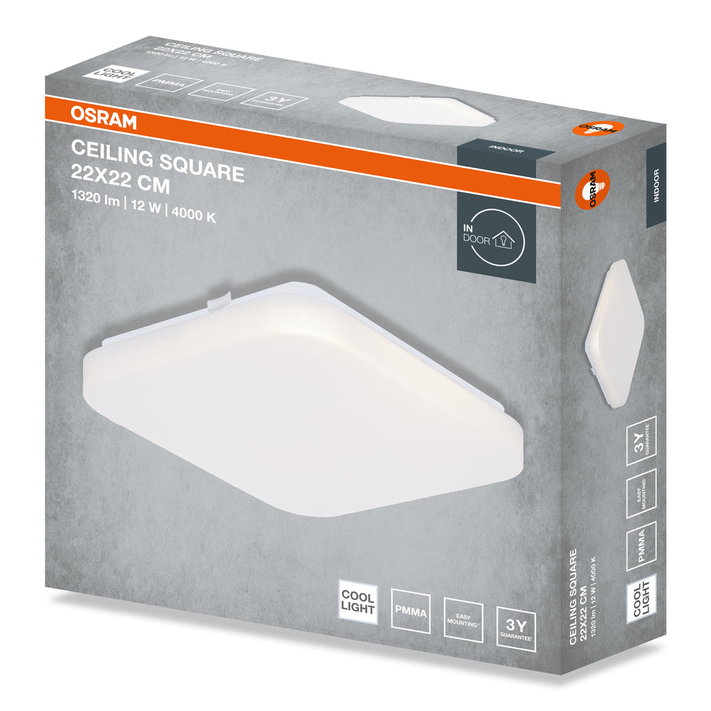 LED stropné svietidlo 12W IP20 4000K 120° – stropné LED svietidlo OSRAM