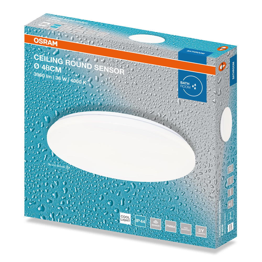 LED stropné svietidlo 36W IP44 4000K 120° – stropné LED svietidlo OSRAM