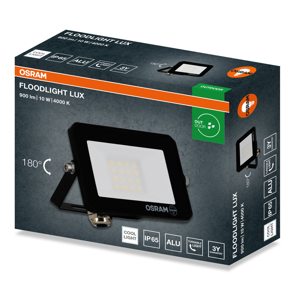 LED reflektor 10W IP65 4000K 105° – vonkajšie LED svietidlo OSRAM