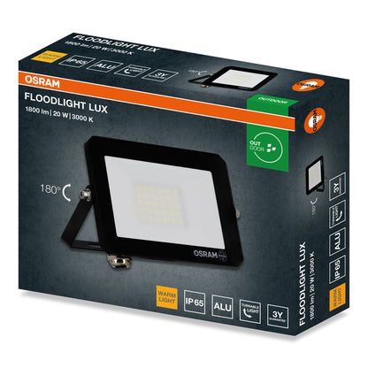LED reflektor 20W IP65 3000K 105° – vonkajšie LED svietidlo OSRAM