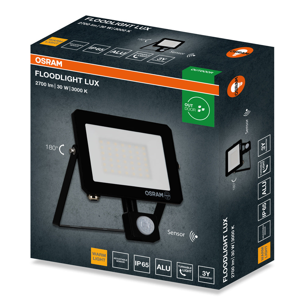 LED reflektor 30W IP65 3000K 105° – vonkajšie LED svietidlo OSRAM