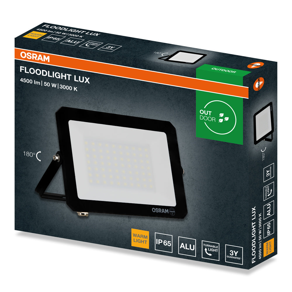 LED reflektor 50W IP65 3000K 105° – vonkajšie LED svietidlo OSRAM