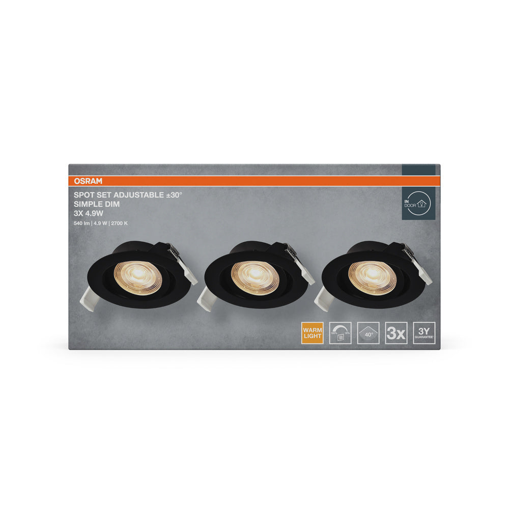 LED stropné svietidlo 4.90W IP20 2700K 40° – stropné LED svietidlo OSRAM