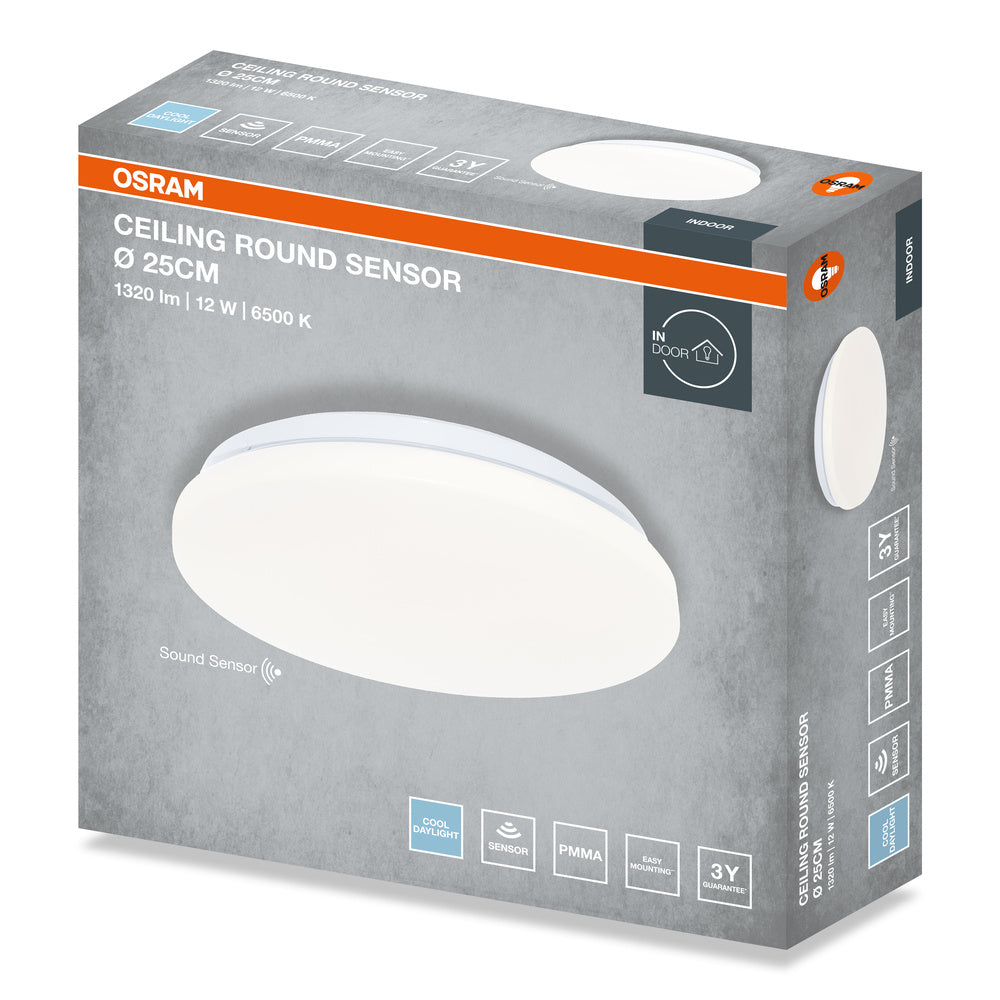 LED stropné svietidlo 12W IP20 6500K 120° – stropné LED svietidlo OSRAM