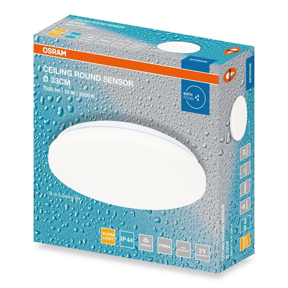 LED stropné svietidlo 18W IP44 3000K 120° – stropné LED svietidlo OSRAM
