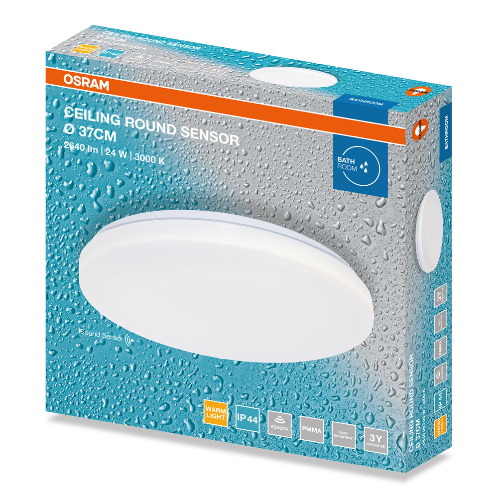 LED stropné svietidlo 24W IP44 3000K 120° – stropné LED svietidlo OSRAM