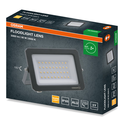 LED reflektor 30W IP65 3000K 110° – vonkajšie LED svietidlo OSRAM