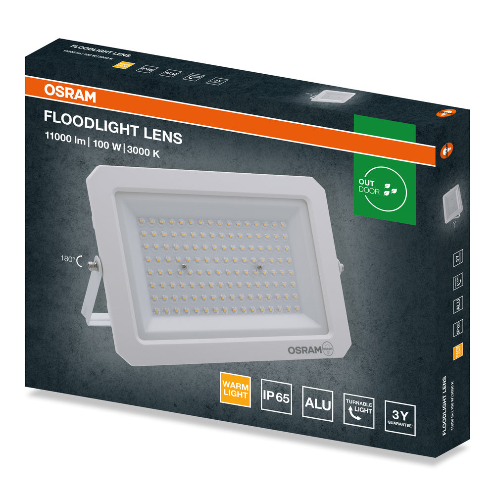 LED reflektor 100W IP65 3000K 110° – vonkajšie LED svietidlo OSRAM