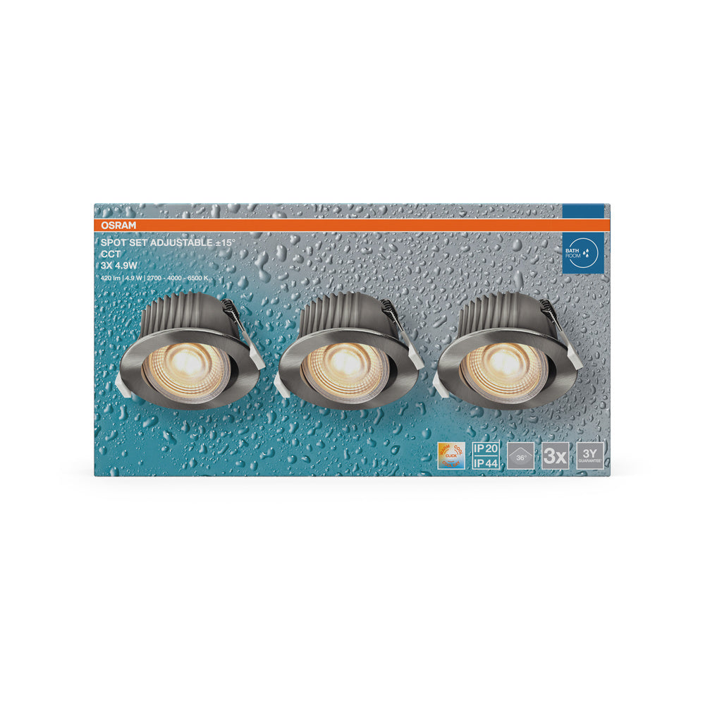 LED stropné svietidlo 4.90W IP44 2700K 36° – stropné LED svietidlo OSRAM