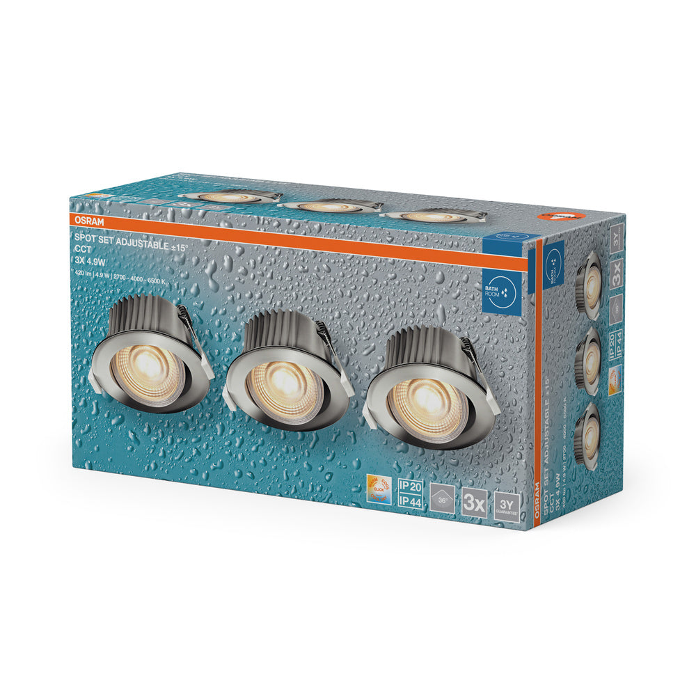 LED stropné svietidlo 4.90W IP44 2700K 36° – stropné LED svietidlo OSRAM