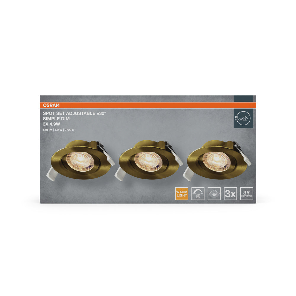 LED stropné svietidlo 4.90W IP20 2700K 40° – stropné LED svietidlo OSRAM