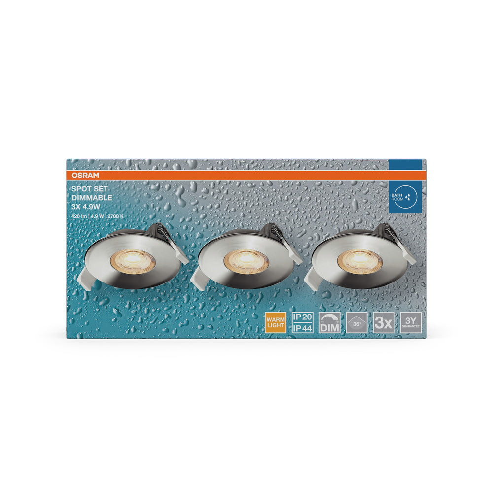 LED stropné svietidlo 4.90W IP44 2700K 36° – stropné LED svietidlo OSRAM