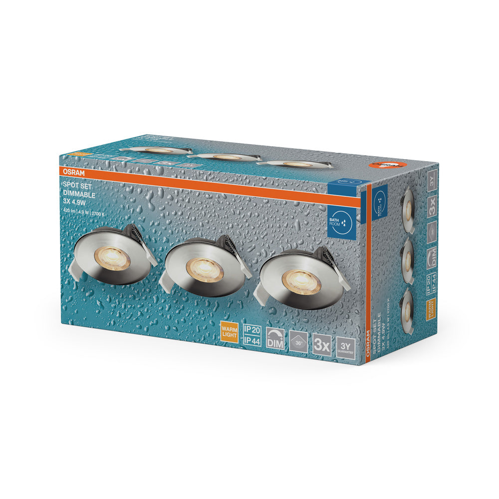 LED stropné svietidlo 4.90W IP44 2700K 36° – stropné LED svietidlo OSRAM