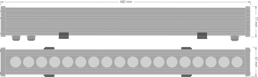 LED nástenné svietidlo 18W IP66 3000K 30° – nástenné LED svietidlo LEDVANCE