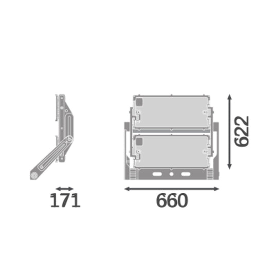 LED reflektor 900W IP66 4000K 65° – vonkajšie LED svietidlo LEDVANCE