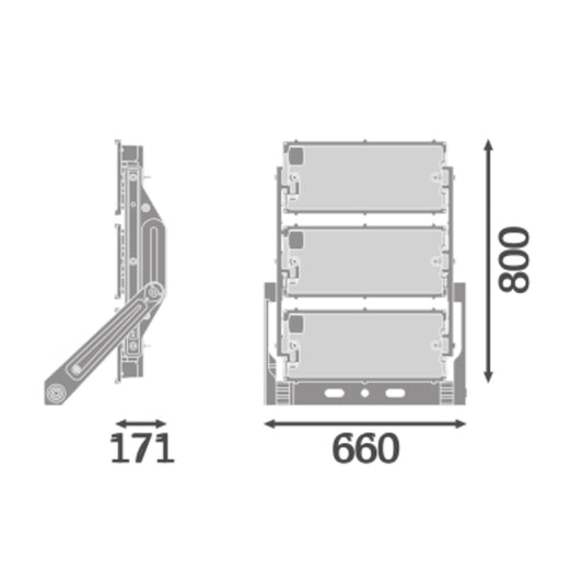 LED reflektor 1800W IP66 3000K 25° – vonkajšie LED svietidlo LEDVANCE