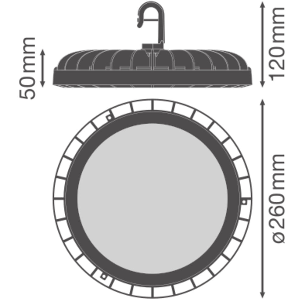 LED High Bay 120W IP65 4000K 110° – priemyselné LED svietidlo LEDVANCE