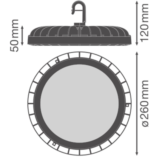 LED High Bay 120W IP65 4000K 110° – priemyselné LED svietidlo LEDVANCE