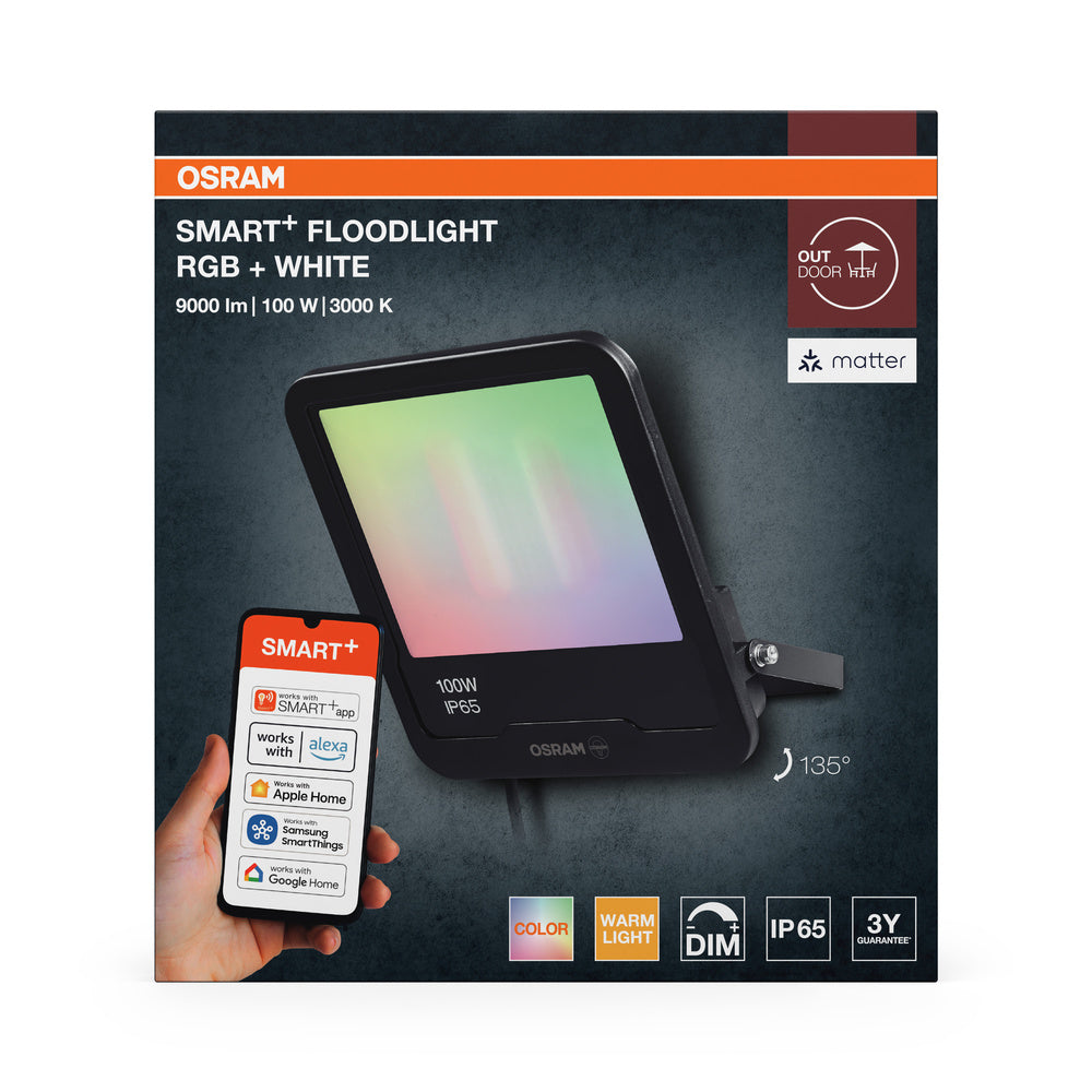 LED reflektor 100W IP65 3000K 100° – vonkajšie LED svietidlo OSRAM