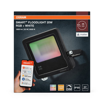 LED reflektor 20W IP65 3000K 100° – vonkajšie LED svietidlo OSRAM
