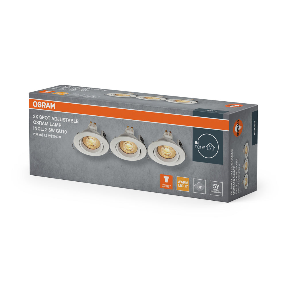 LED downlight 2.60W IP20 2700K 36° – zápustné LED svietidlo OSRAM