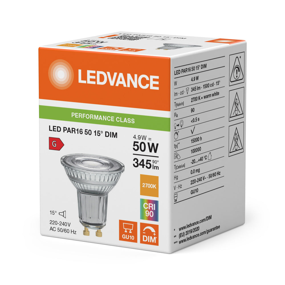 LED downlight 4.9W IP20 2700K 15° – zápustné LED svietidlo LEDVANCE