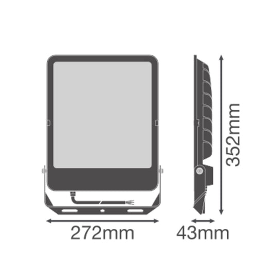 LED reflektor 178W IP65 3000K 100° – vonkajšie LED svietidlo LEDVANCE