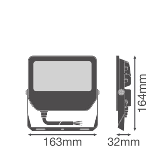 LED reflektor 42W IP65 3000K 100° – vonkajšie LED svietidlo LEDVANCE