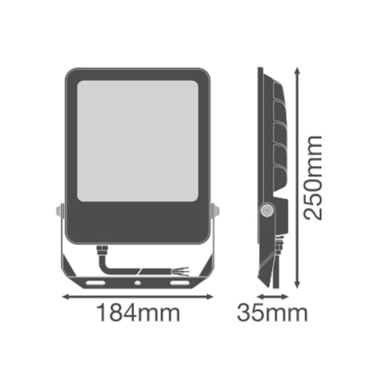 LED reflektor 70W IP65 3000K 100° – vonkajšie LED svietidlo LEDVANCE