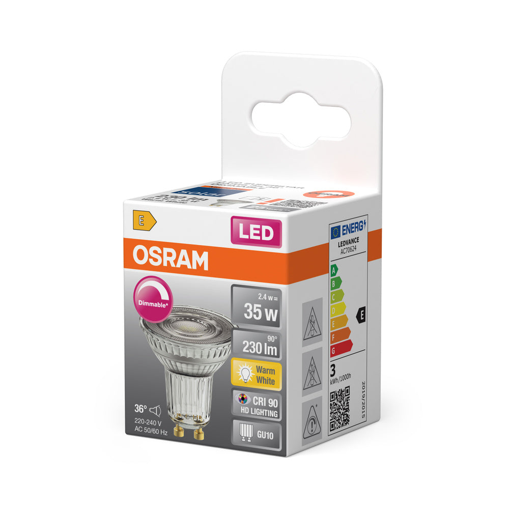 LED downlight 2.4W IP20 2700K 36° – zápustné LED svietidlo OSRAM