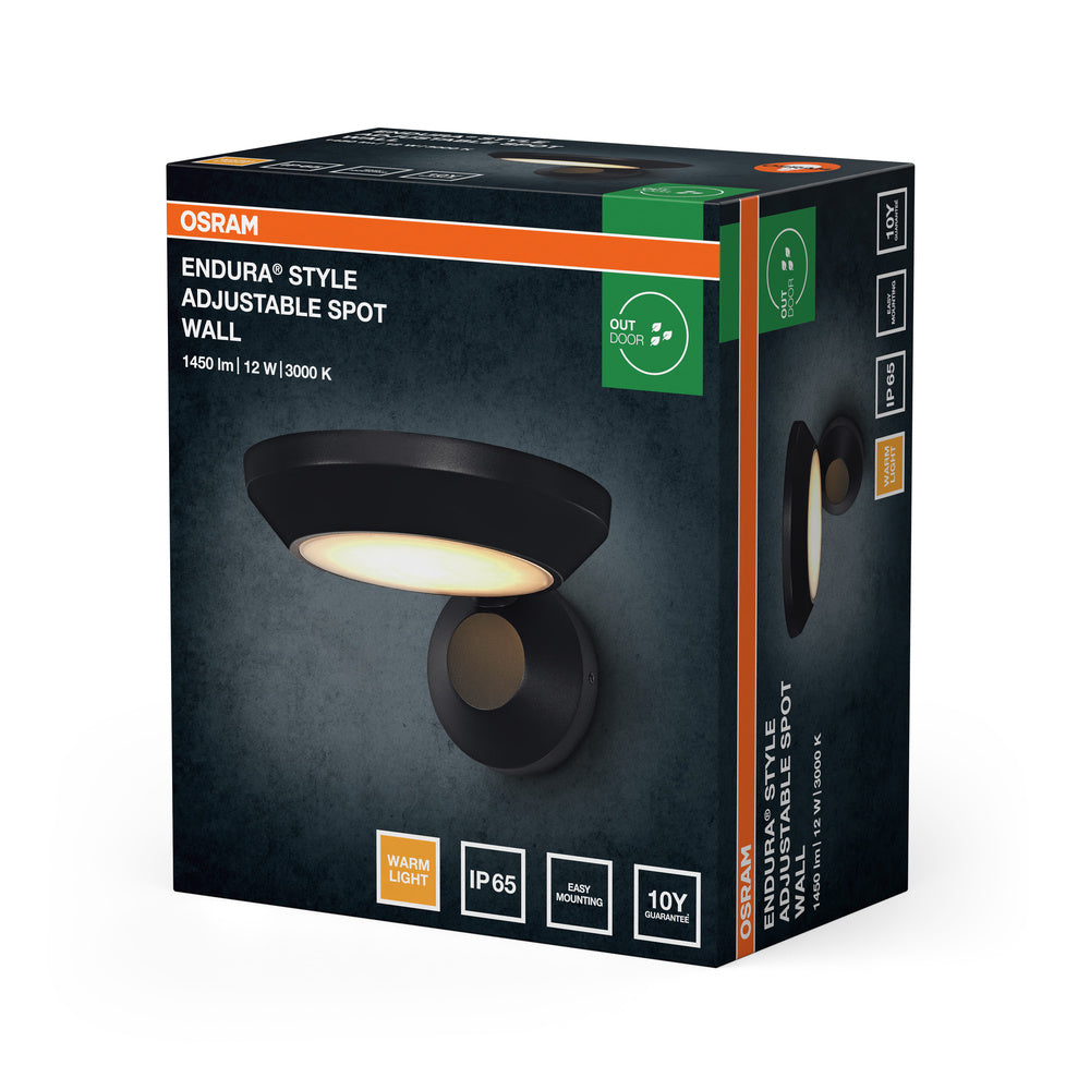 LED nástenné svietidlo 12W IP65 3000K 100° – nástenné LED svietidlo OSRAM