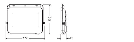 LED reflektor 30W IP65 6500K 115° – vonkajšie LED svietidlo LEDVANCE