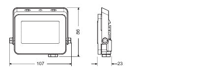 LED reflektor 10W IP65 4000K 115° – vonkajšie LED svietidlo LEDVANCE