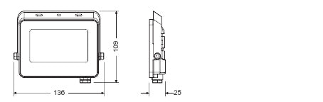LED reflektor 20W IP65 4000K 115° – vonkajšie LED svietidlo LEDVANCE
