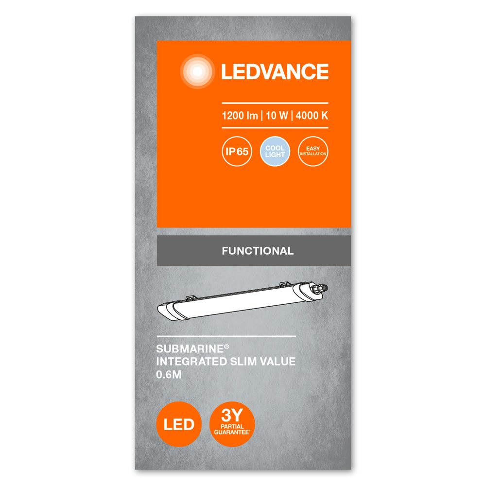 LED prachotesné svietidlo 10W IP65 4000K 120° – priemyselné prachotesné svietidlo LEDVANCE