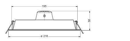 LED downlight 18W IP20 3000K 110° – zápustné LED svietidlo LEDVANCE