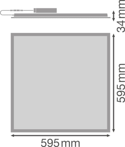 LED panel 198W IP40 120° – LED stropný panel LEDVANCE