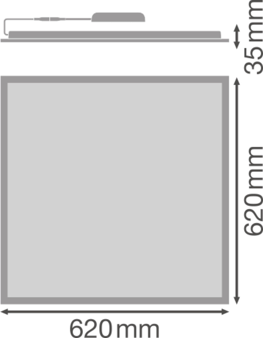 LED panel 297W IP40 120° – LED stropný panel LEDVANCE